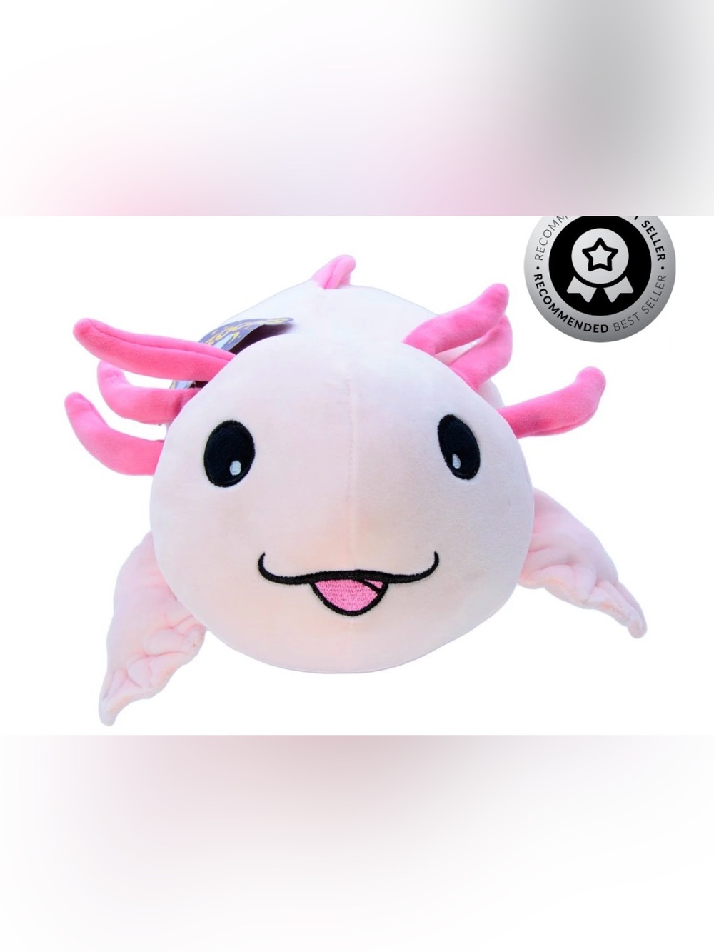 Pink Axolotl plush 20”